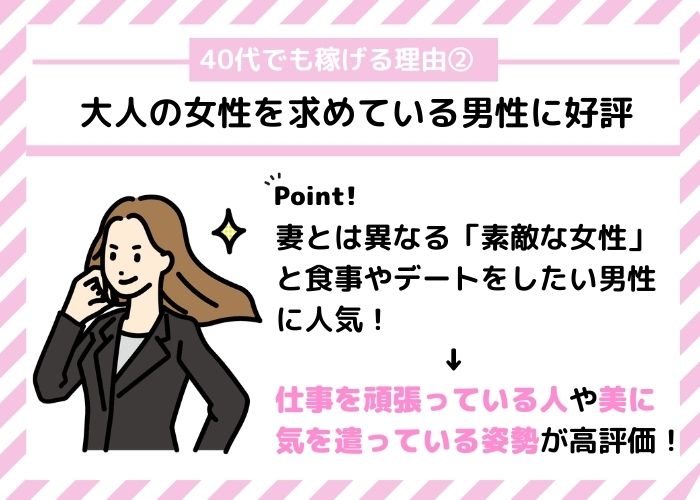 世帯染みていない女性を求めている人に好評