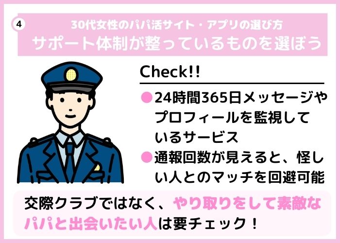 サポート体制が整っているものがベター